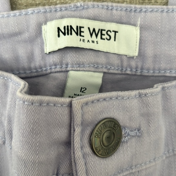 Nine West Gramercy Cropped “Sweet Lavender” Twill Pants. Size 12. NWT. - Picture 6 of 10
